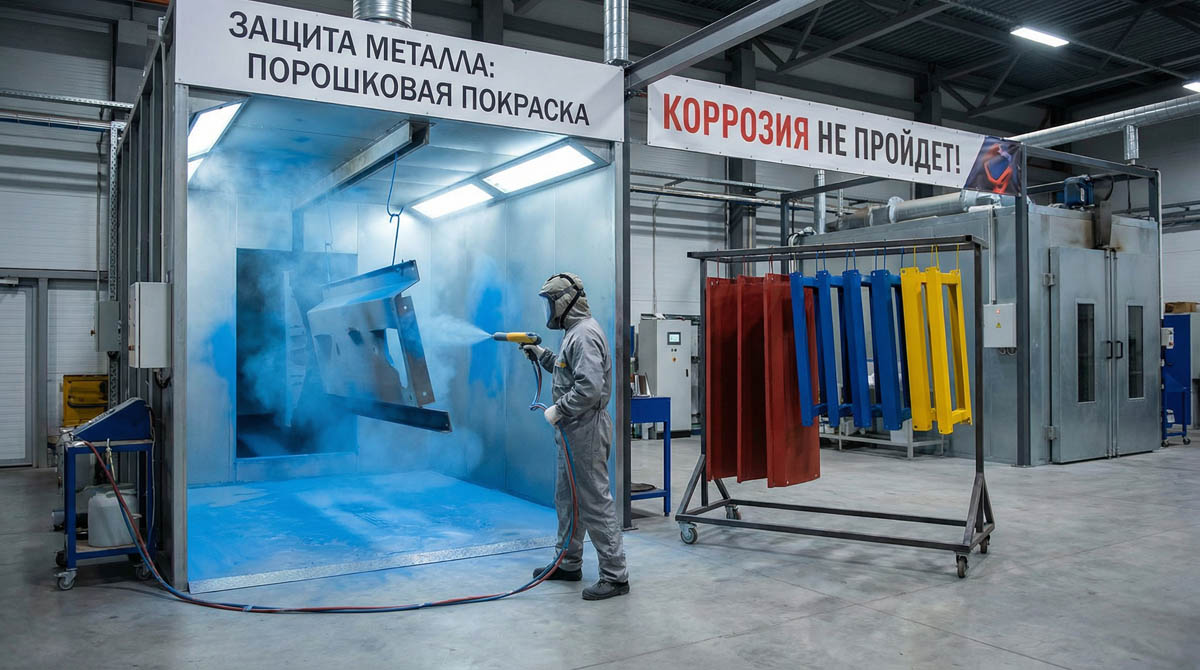 Защита металла от коррозии с помощью порошковой покраски