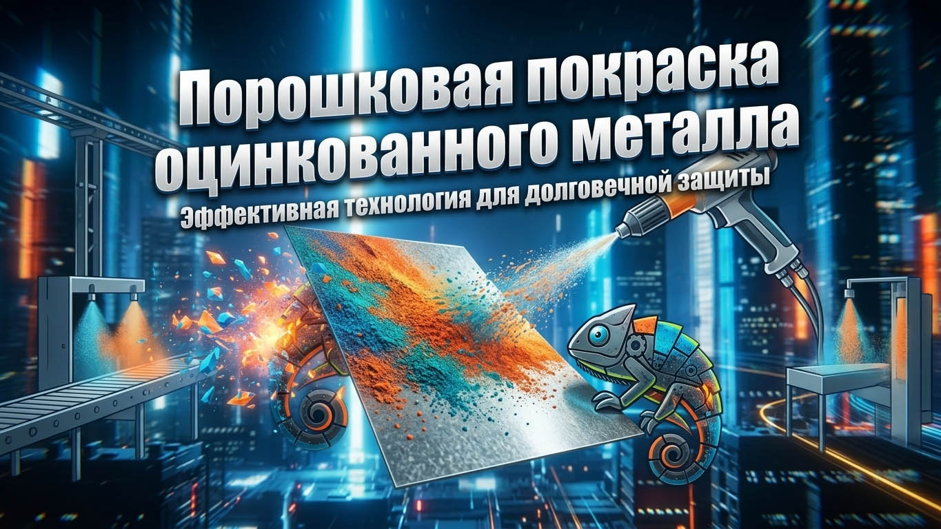 Порошковая покраска оцинкованного металла